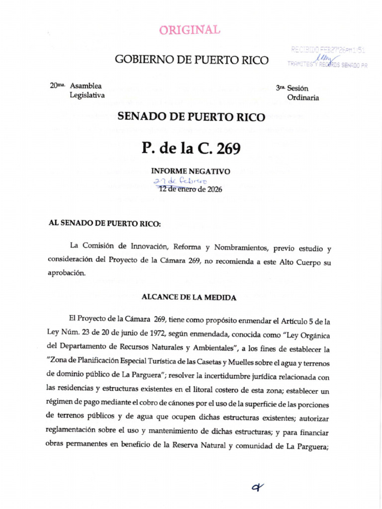 Informe Negativo Parguera | PDF | Puerto Rico | Turismo