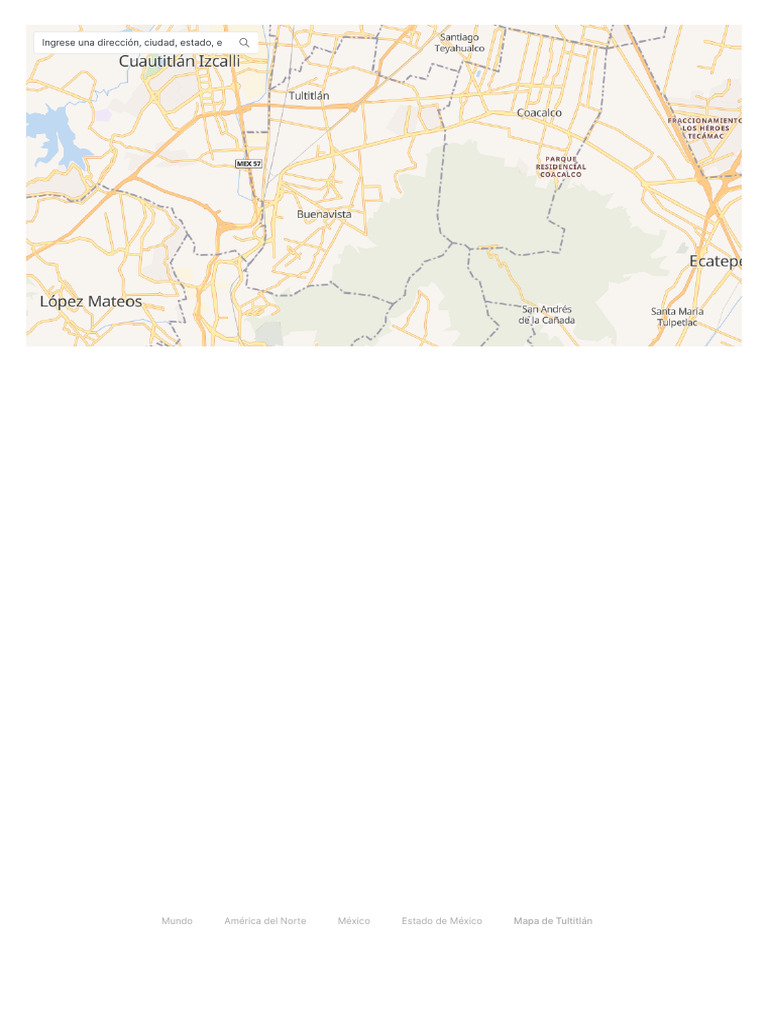Mapa de Tultitlán, México | PDF