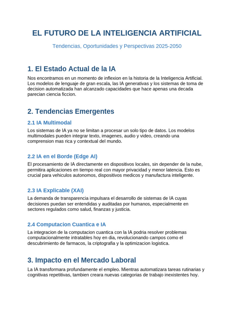 05 El Futuro de La IA | PDF | Inteligencia artificial | Inteligencia ...