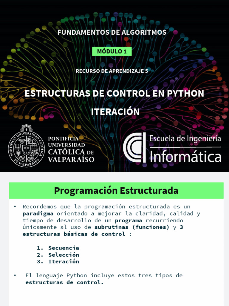 2023 1 ALG M1 RAP05A ESTRUCTURAS DE CONTROL Iteracion | PDF | Python ...