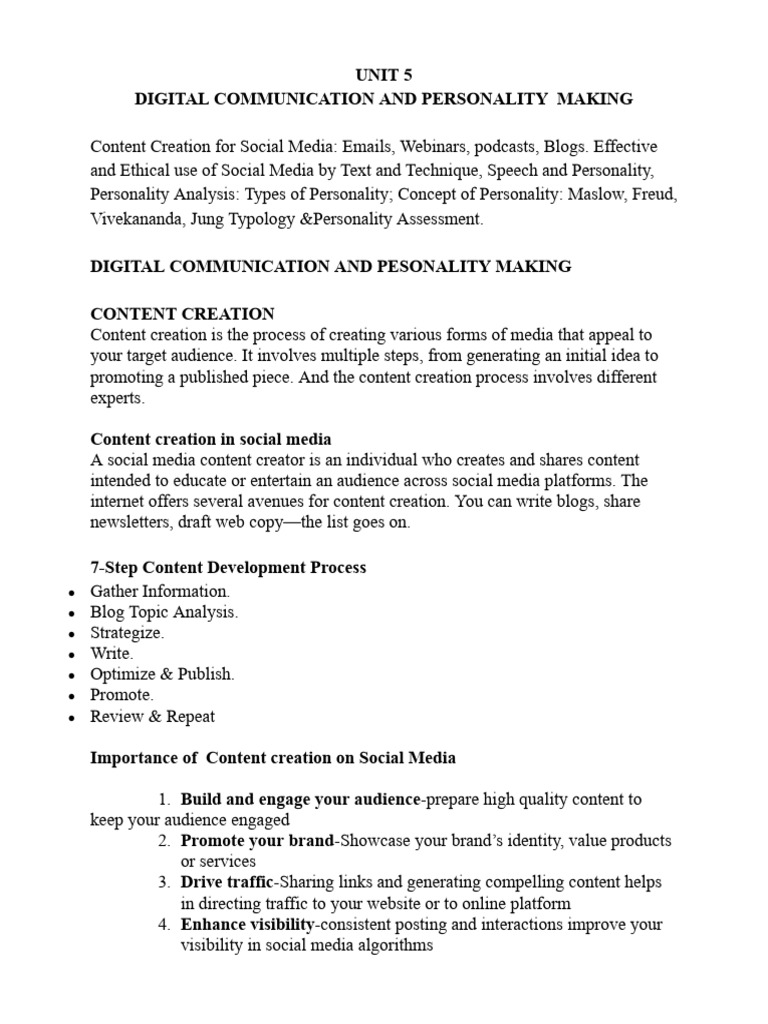 TC Unit 5 | PDF | Personality Type | Extraversion And Introversion