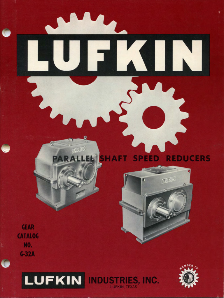 REDUCTOR Lufkin - Gears - Catalog - G32-A | PDF