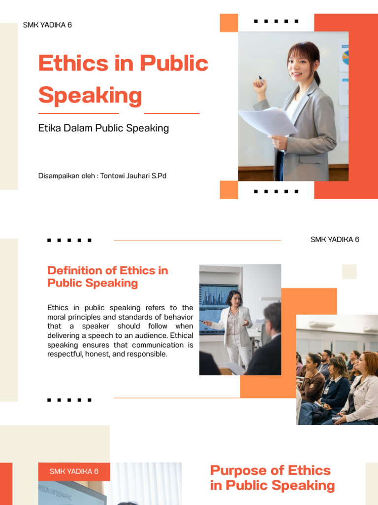 XI Ethics in Public Speaking | PDF | Public Speaking | Social Psychology
