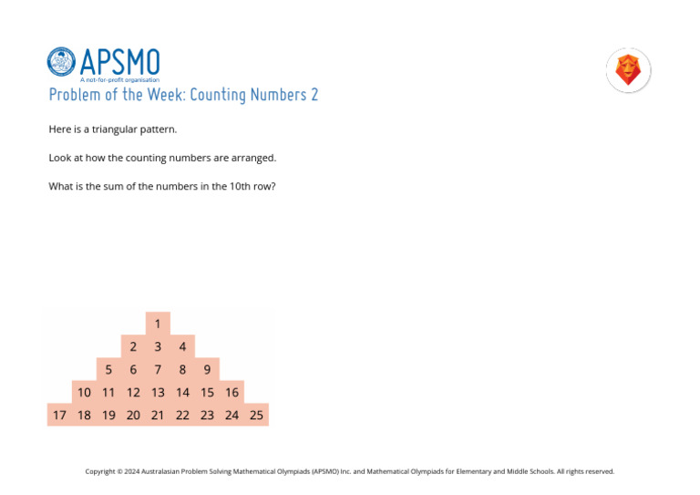 POW Counting Numbers 2 | PDF