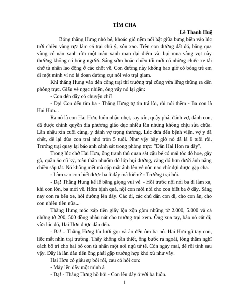 Tìm Cha | PDF