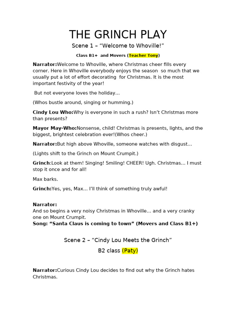 The Grinch Program (1) (Replica) | PDF