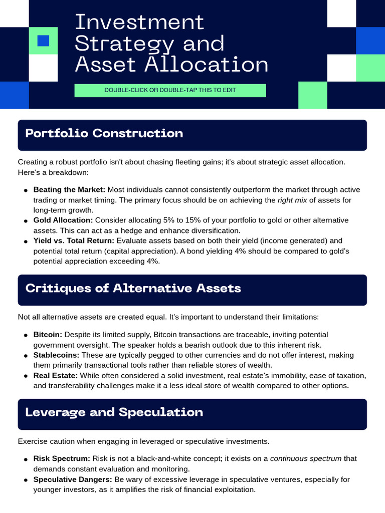 Investment Strategy and Asset Allocation | PDF | Investing | Asset ...