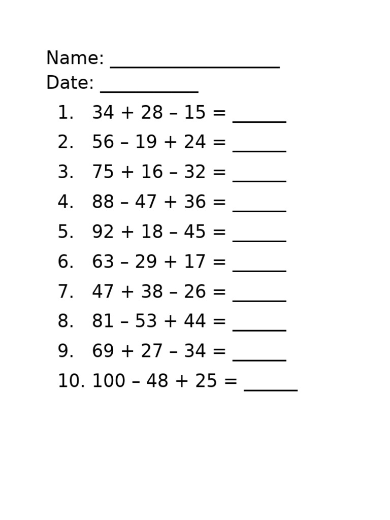 Math ProblemsWork Sheet | PDF | Chess Theory | Chess Openings