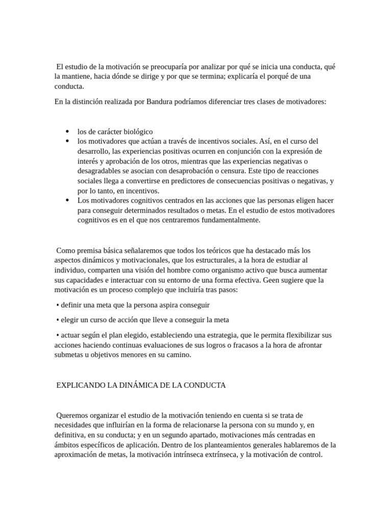 El Estudio de La Motivacion S | PDF | Motivación | Motivacional