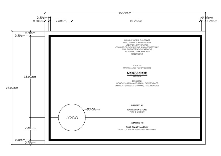 NB Cover Page Template AY 2024 2025 Model | PDF