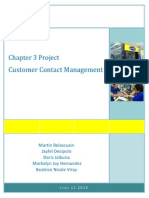 Customer Contact Management: Chapter 3 Project