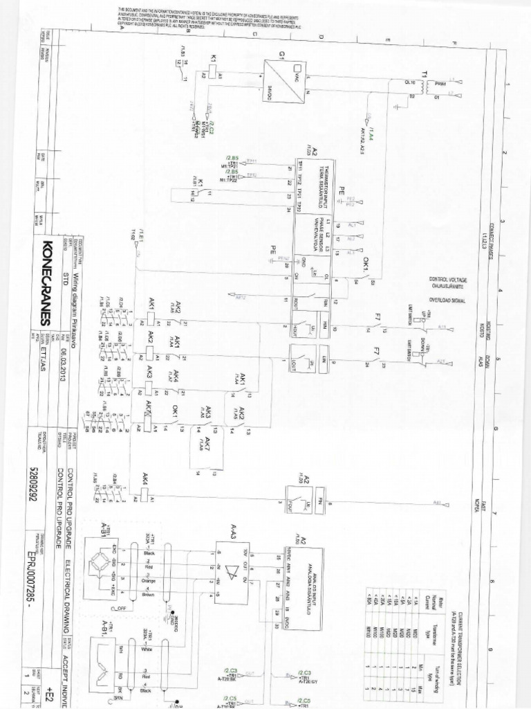 1 Control Pro Upgrade Electrical Drawing Printed | PDF