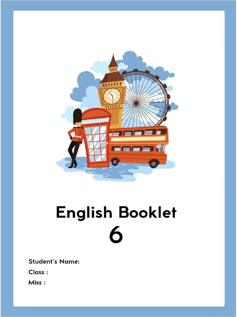 English Booklet 6 | PDF