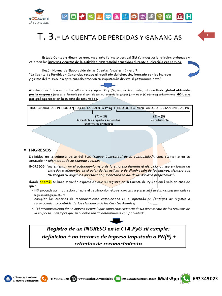 Tema 3 | PDF | Contabilidad | Estado financiero