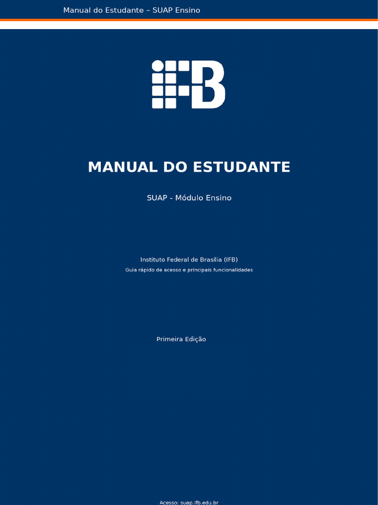 Manual Estudante SUAP Ensino IFB Atualizada | PDF | Informática