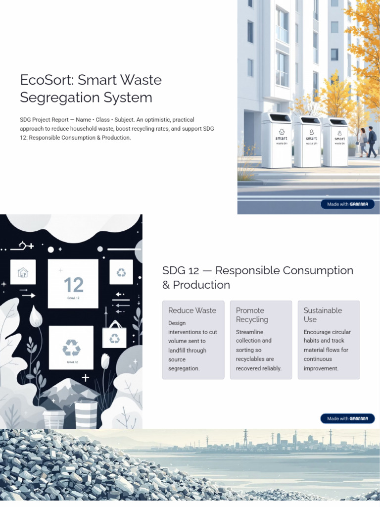 EcoSort Smart Waste Segregation System | PDF | Recycling | Waste