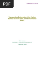 Download Transcending Ecofeminism Alice Walker Spiritual Ecowomanism And Environmental Ethics by Tea Messiah SN100512544 doc pdf