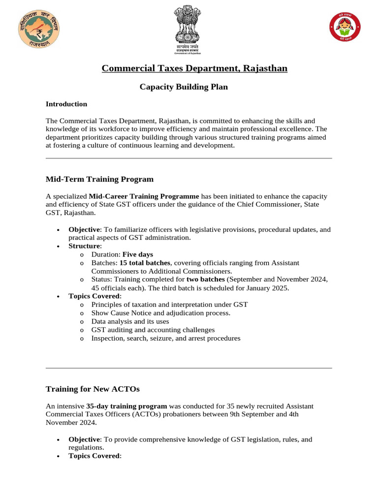 The Capacity Building Scheme CB-1771883962574 | PDF | Taxes | Audit