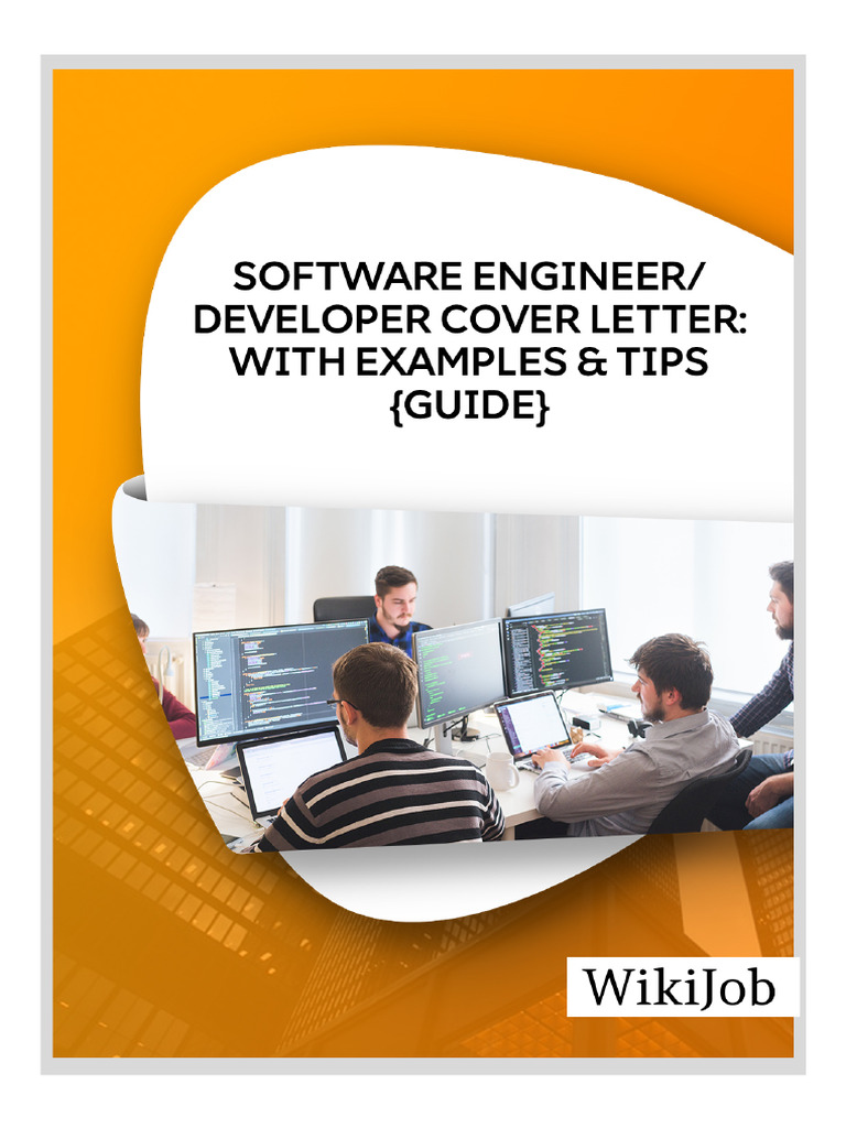 Software Engineer-Developer Cover Letter With Examples & Tips | PDF ...