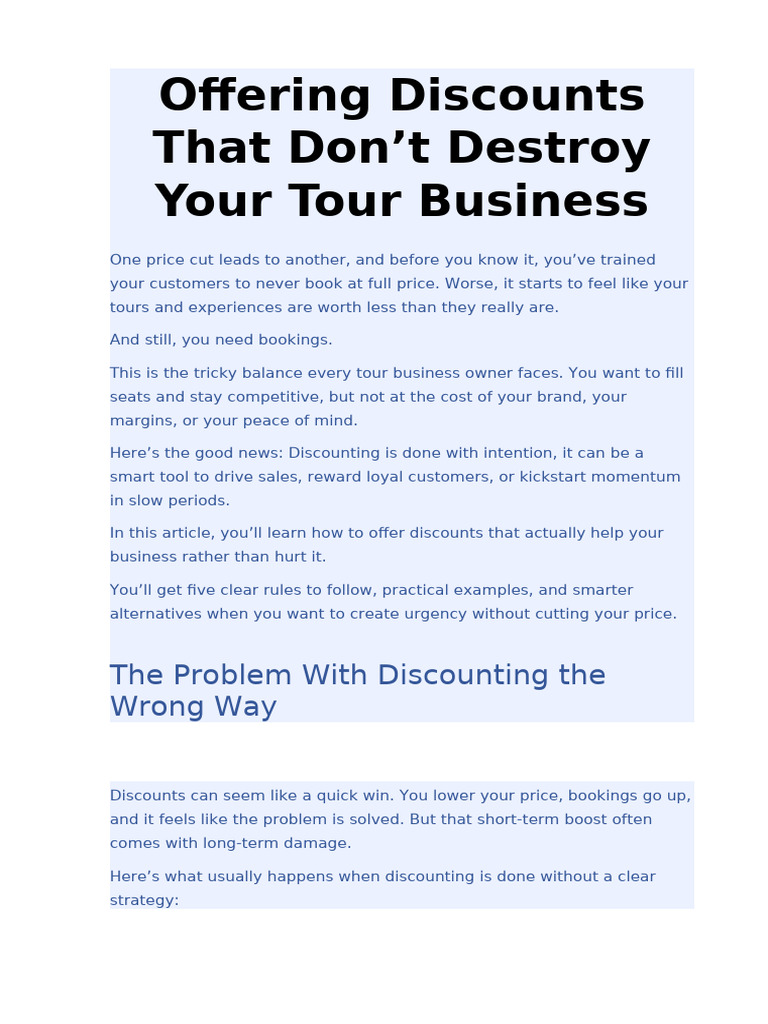 Offering Discounts That Don | PDF | Pricing | Prices