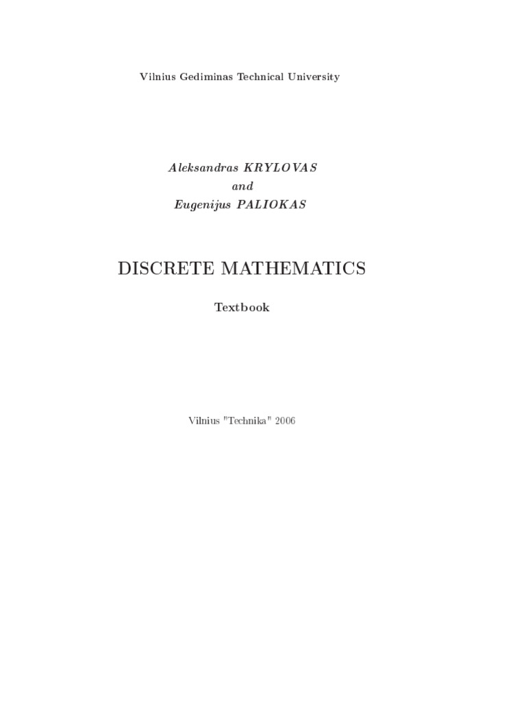 Textbook Discrete Math | PDF | Theoretical Computer Science | Discrete ...