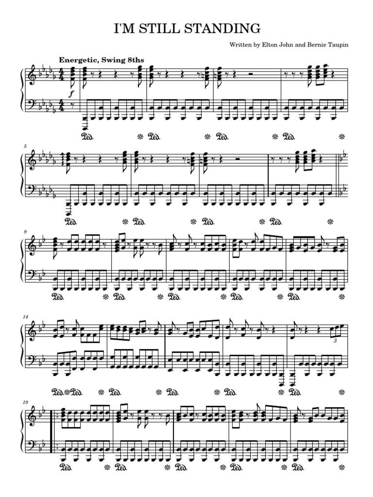 Im Still Standing Elton John Im Still Standing Elton John | PDF ...