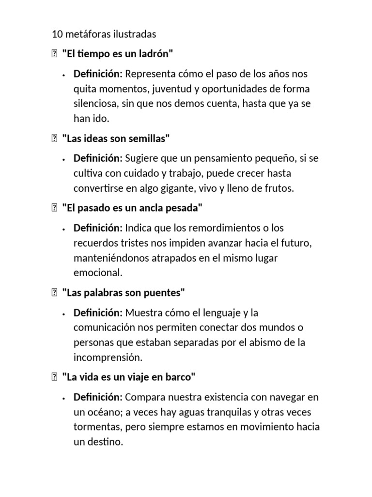 10 metáforas ilustradas | PDF