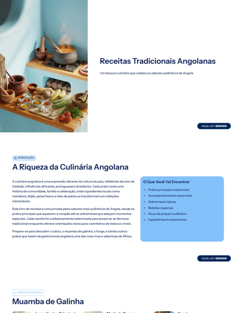 Receitas Tradicionais Angolanas | PDF | Caldo | Alimentos