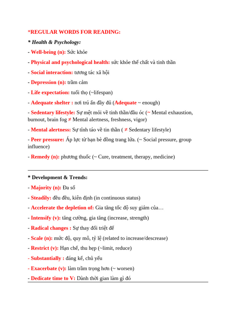 Regular Words For Reading | PDF