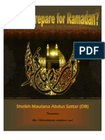 How To Prepare For Ramadan by Sheikh Maulana Abdus Sattar (DB)