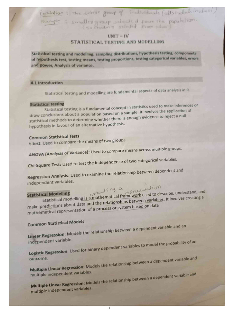 R Programming Unit 4 Notes | PDF