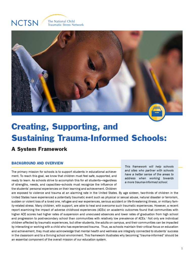 Creating Supporting Sustaining Trauma Informed Schools A Systems ...