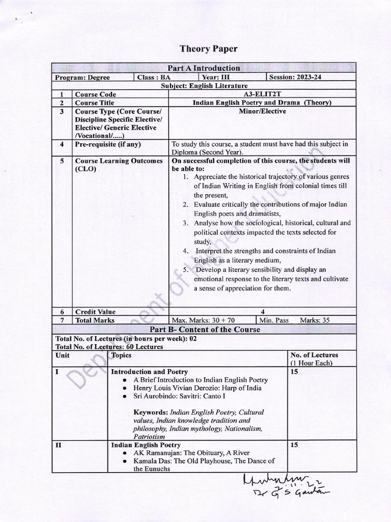 Englist Lit Minor - 0001 | PDF