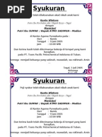 Contoh ucapan kotak nasi syukuran umrah