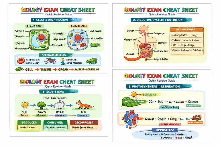 Biology Cheat Sheet | PDF