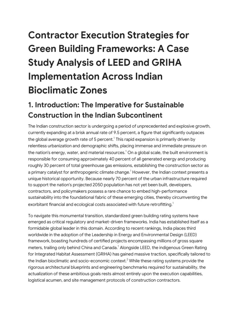 Green Building Case Study Training Module | PDF