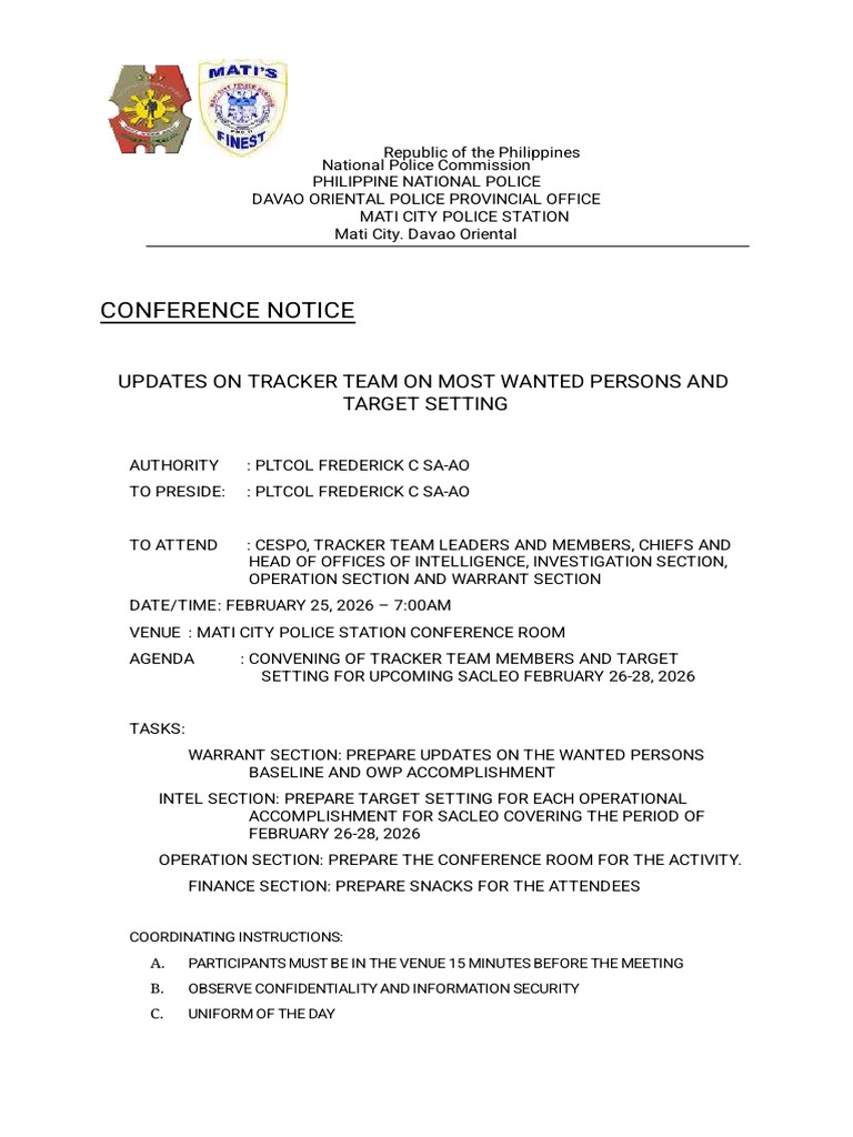 Conference Notice TTMWP | PDF | Crimes | Crime & Violence