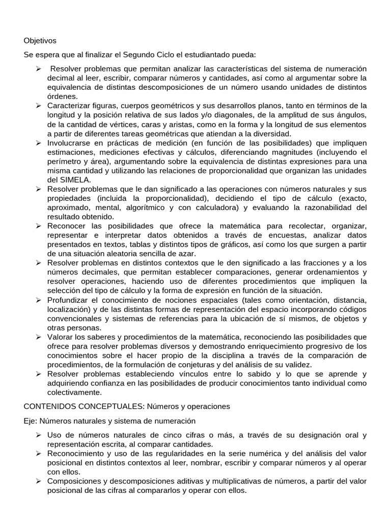 Planificación Anual Cuarto Grado 2026 | PDF | División (Matemáticas ...