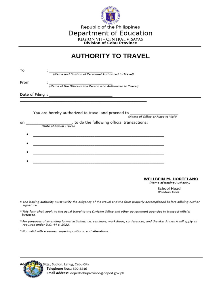 ATT 20FORM 20 (Blank) - New 122016 | PDF