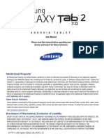 Generic Wi-Fi GT-P3113 Galaxy Tab 2 English User Manual LD3 F3