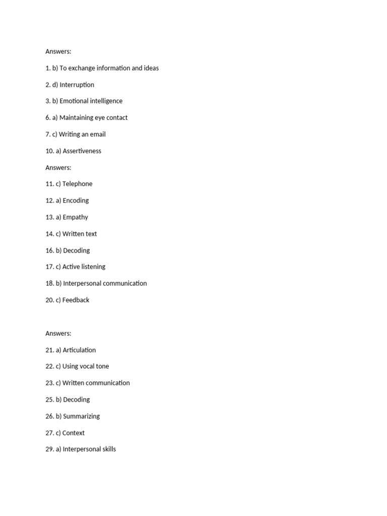 Chapter 1 Answers | PDF