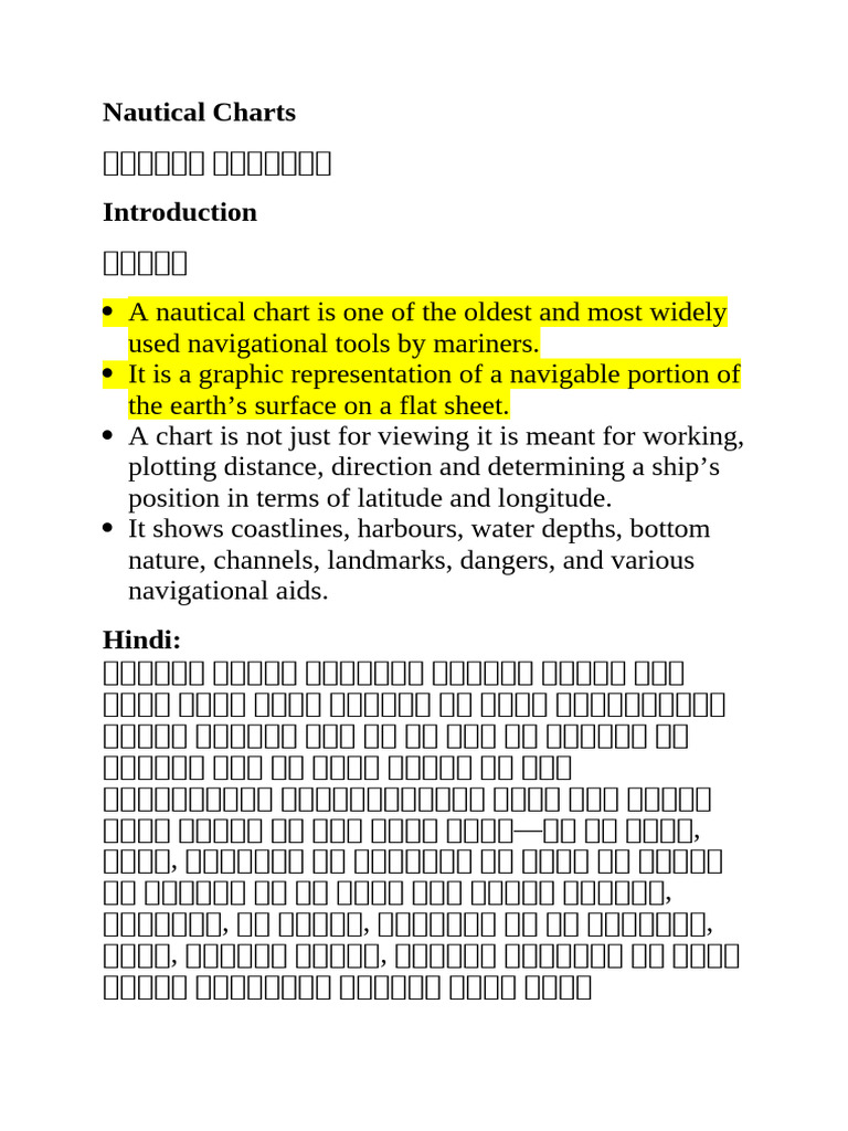 Nautical Charts | PDF