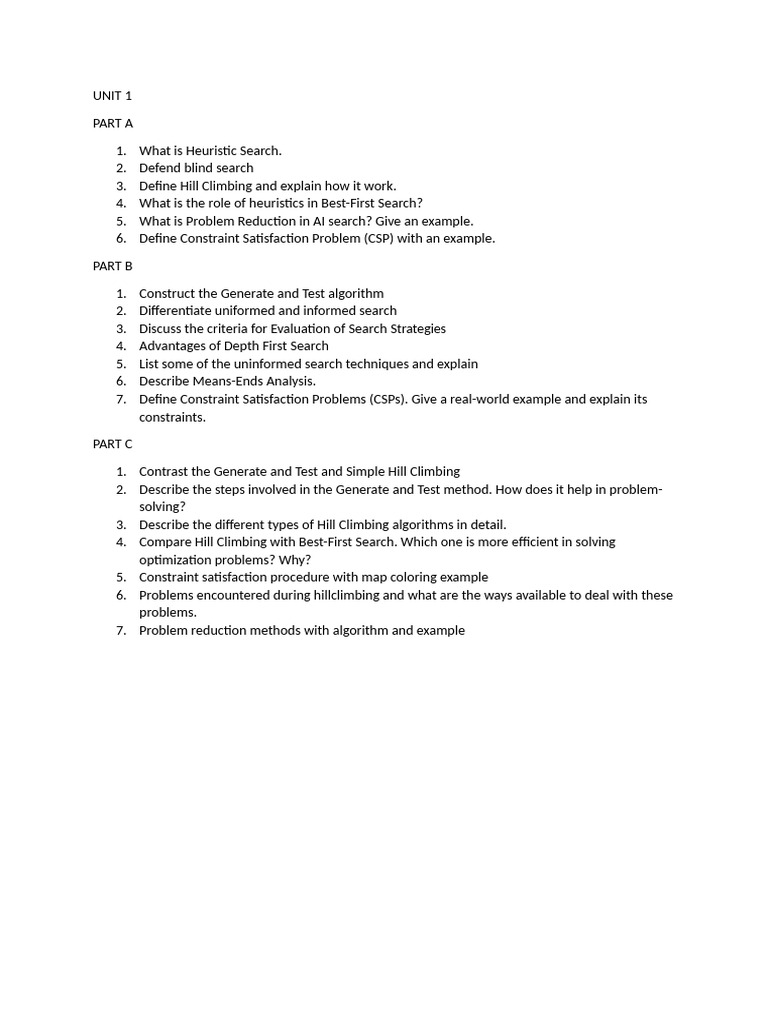 Unit 2 QB & Answer Key | PDF