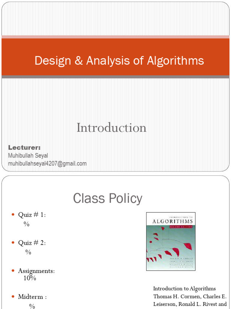 1 Introduction To Algorithms | PDF | Algorithms | Algorithms And Data ...