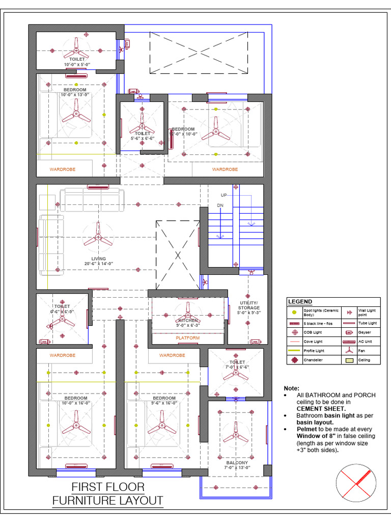 FF False Ceiling Layout Plan | PDF | Home | Interior Design