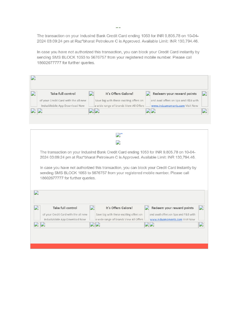 Indus Bank Statement Fraud | PDF