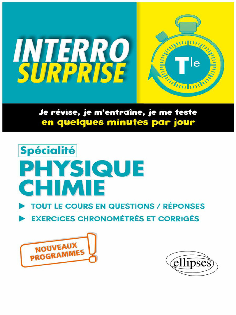 Livre Cours Et Exercices Corrig閟 Physique Chimie Terminale S | PDF