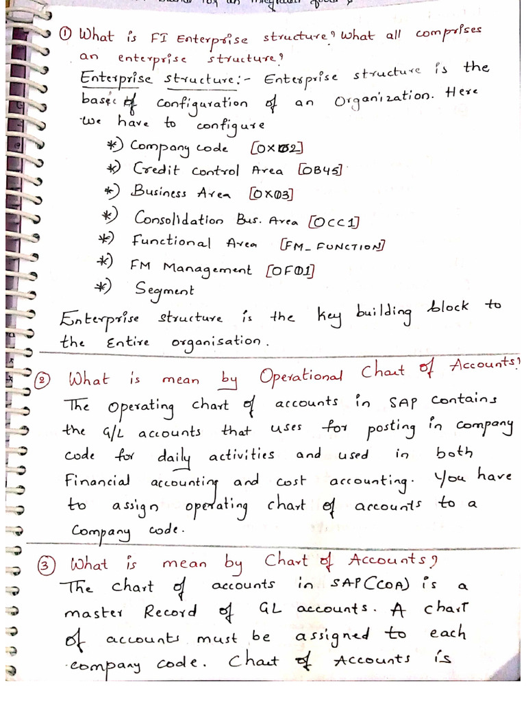 SAP FI Notes | PDF