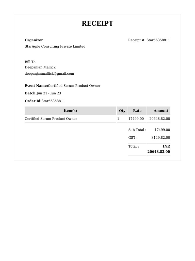 Receipt | PDF