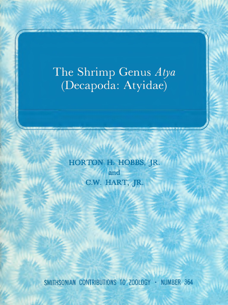 Genus Atya | PDF | Anatomical Terms Of Location | Smithsonian Institution